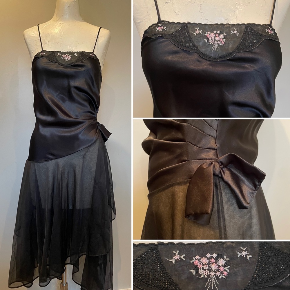 VTG 80’s Val Mode Asymmetrical Slip Dress